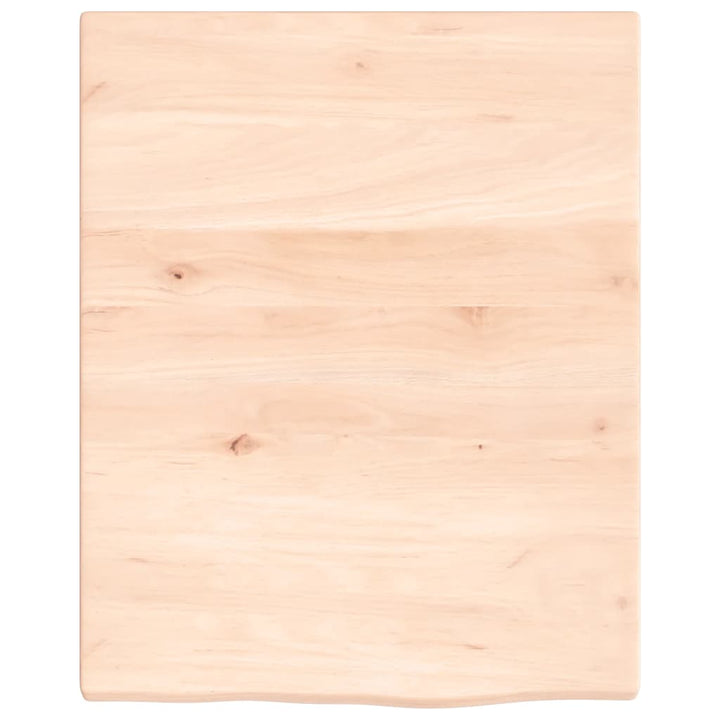 Wastafelblad 40x50x2 cm onbehandeld massief hout