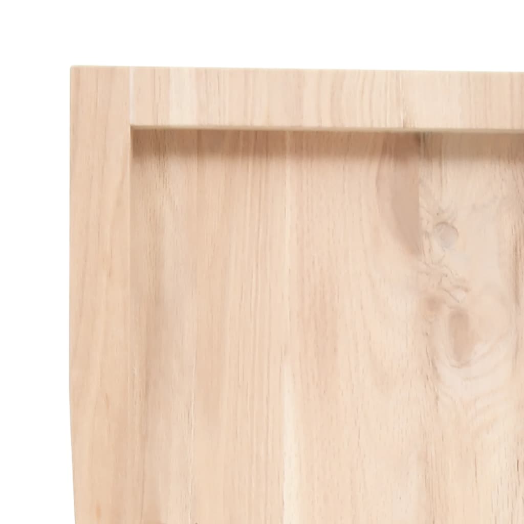 Wastafelblad 80x40x6 cm onbehandeld massief hout