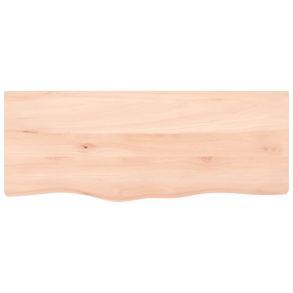 Wastafelblad 100x40x2 cm onbehandeld massief hout