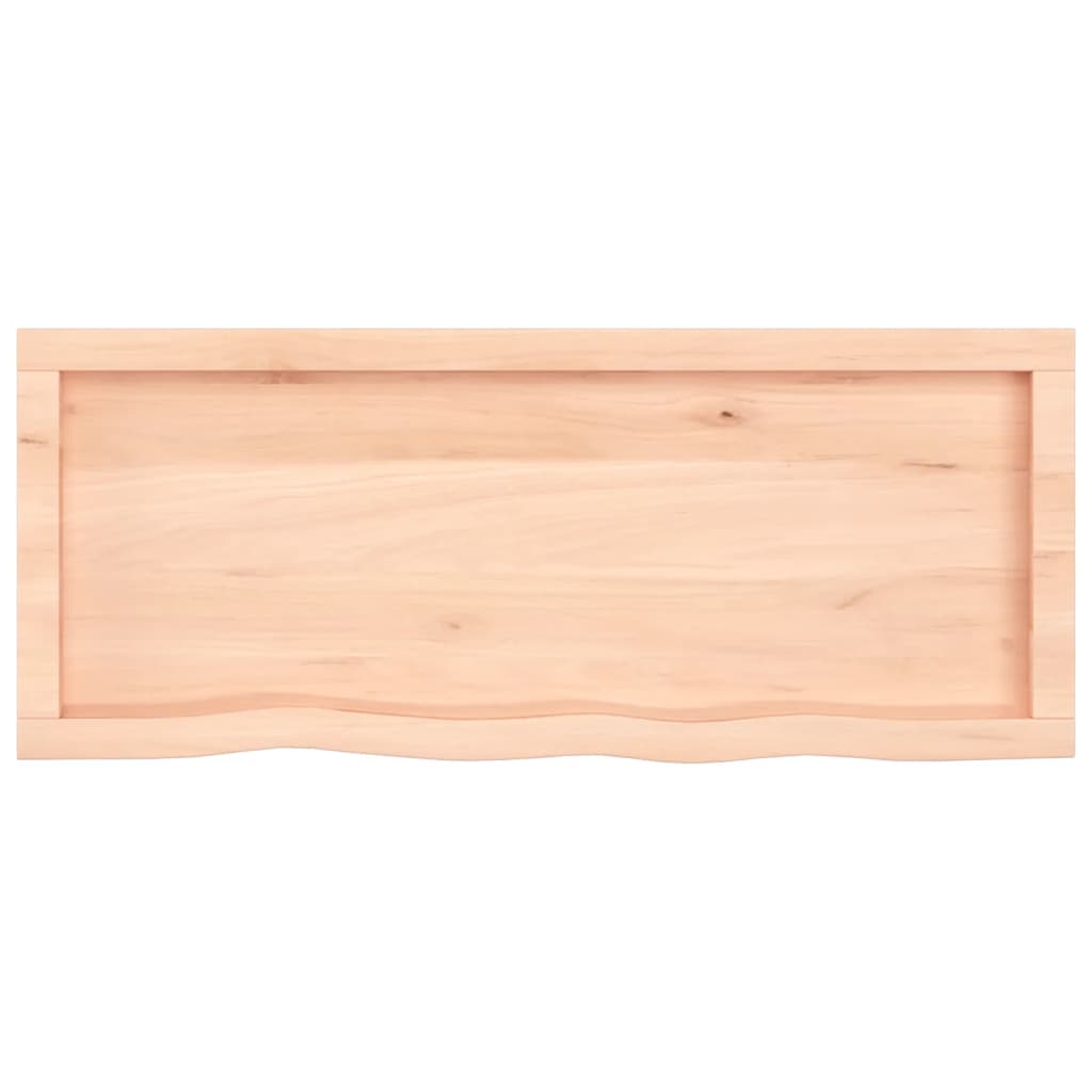 Wastafelblad 100x40x4 cm onbehandeld massief hout
