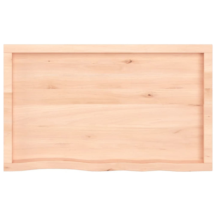 Wastafelblad 100x60x6 cm onbehandeld massief hout