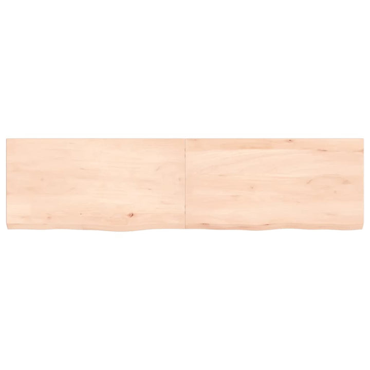 Wastafelblad 120x30x4 cm onbehandeld massief hout