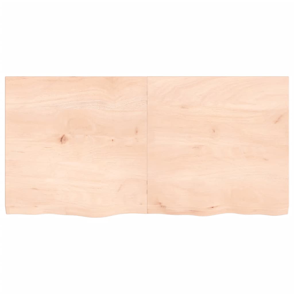 Wastafelblad 120x60x4 cm onbehandeld massief hout