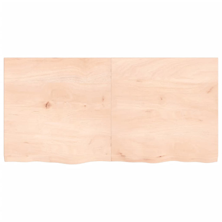 Wastafelblad 120x60x4 cm onbehandeld massief hout