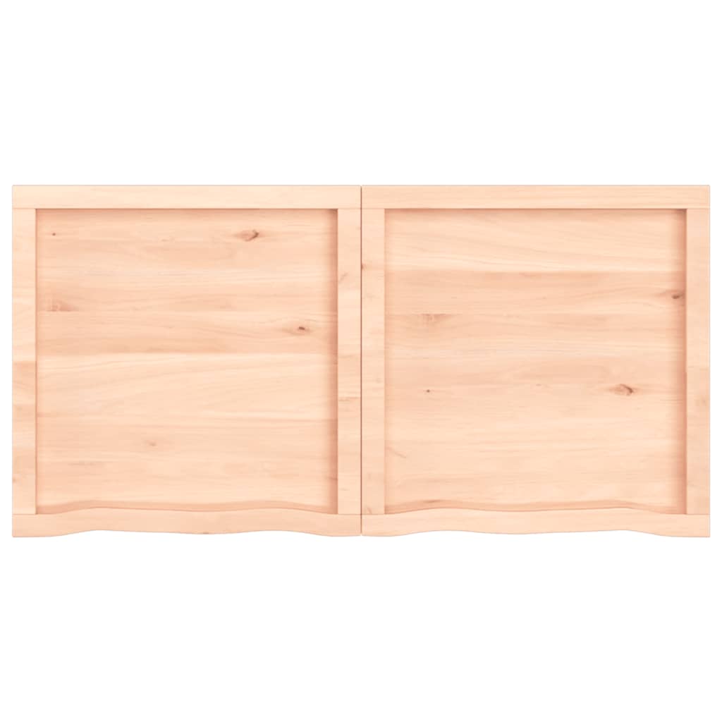 Wastafelblad 120x60x6 cm onbehandeld massief hout