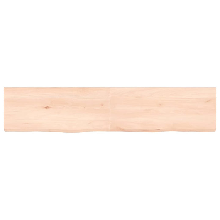 Wastafelblad 140x30x4 cm onbehandeld massief hout