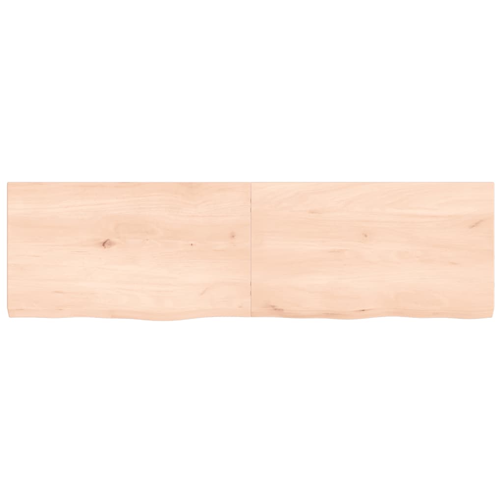 Wastafelblad 140x40x4 cm onbehandeld massief hout