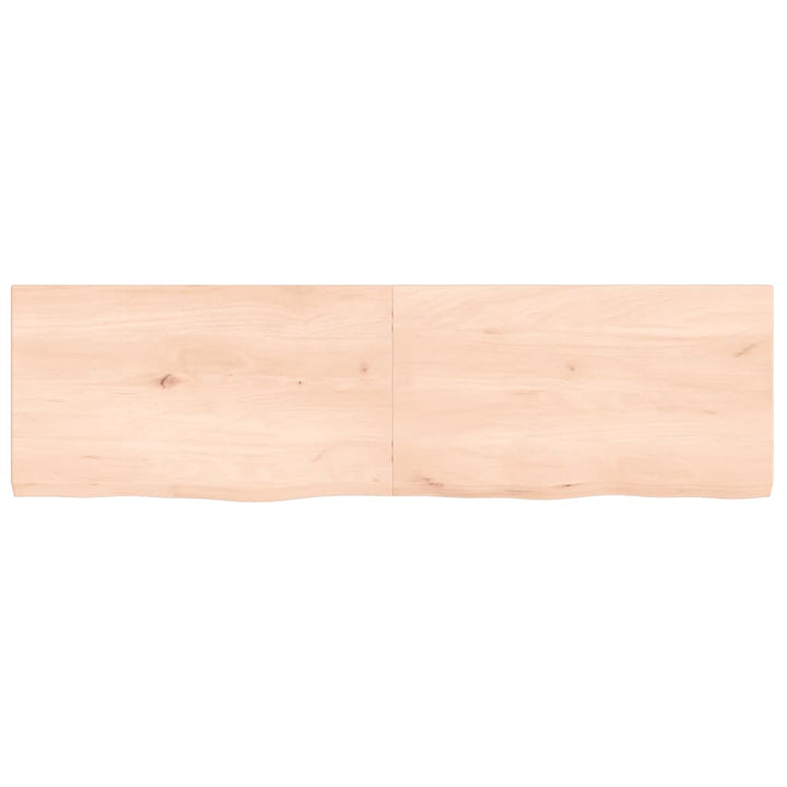 Wastafelblad 140x40x4 cm onbehandeld massief hout