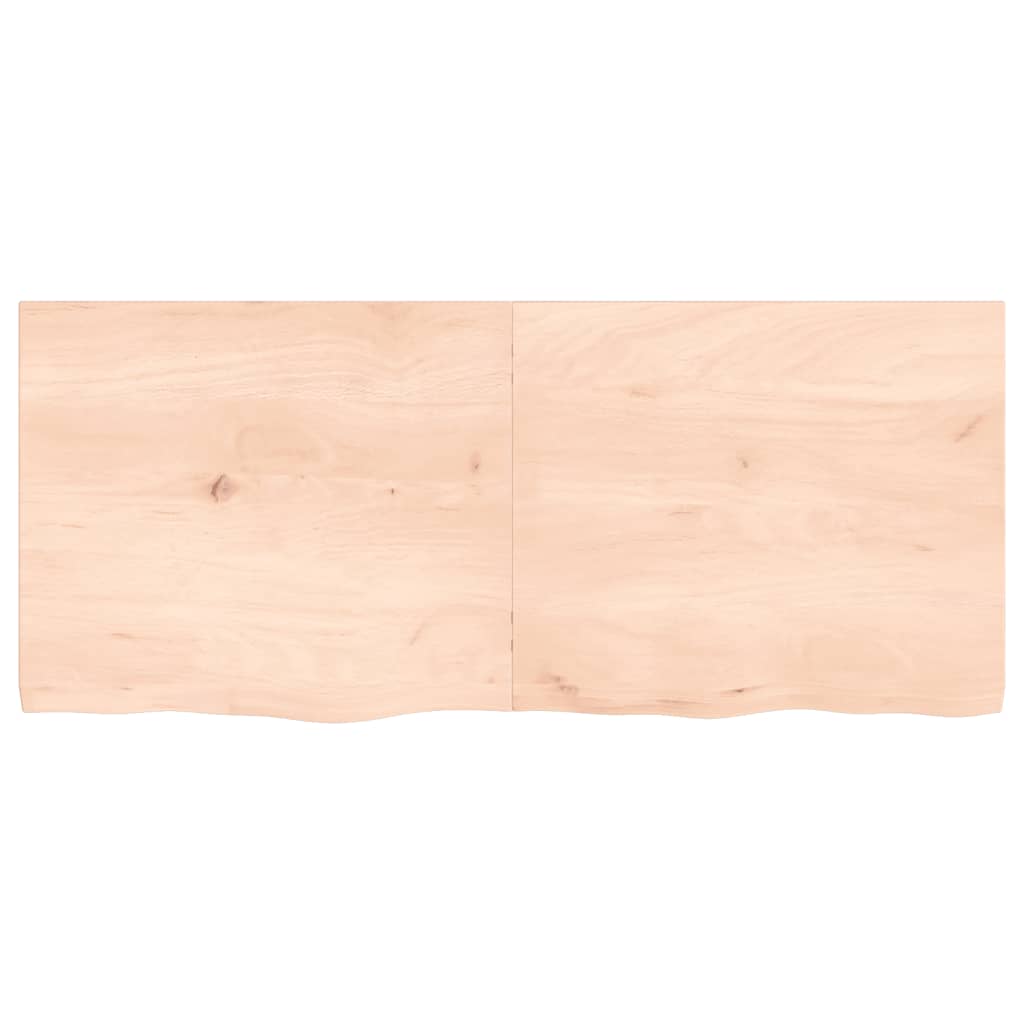 Wastafelblad 140x60x4 cm onbehandeld massief hout