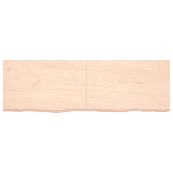 Wastafelblad 160x50x4 cm onbehandeld massief hout
