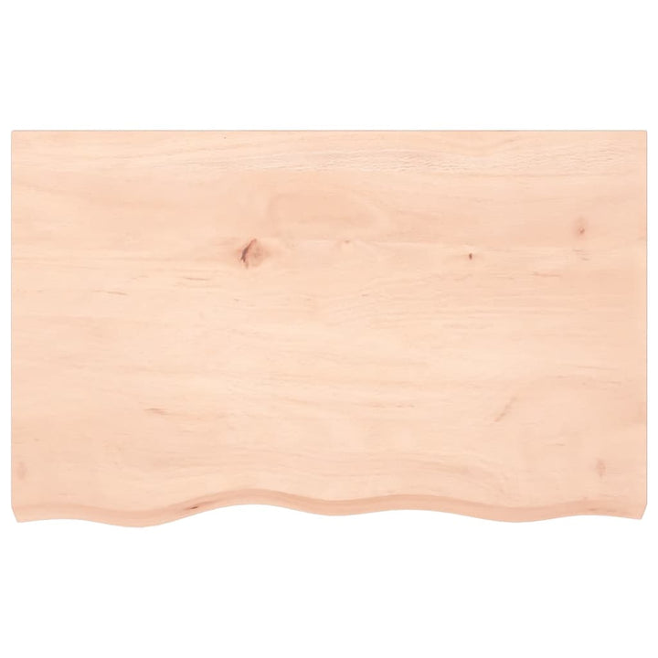Tafelblad 80x50x6 cm onbehandeld massief eikenhout