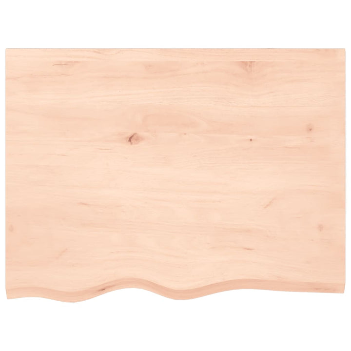 Tafelblad 80x60x2 cm onbehandeld massief eikenhout