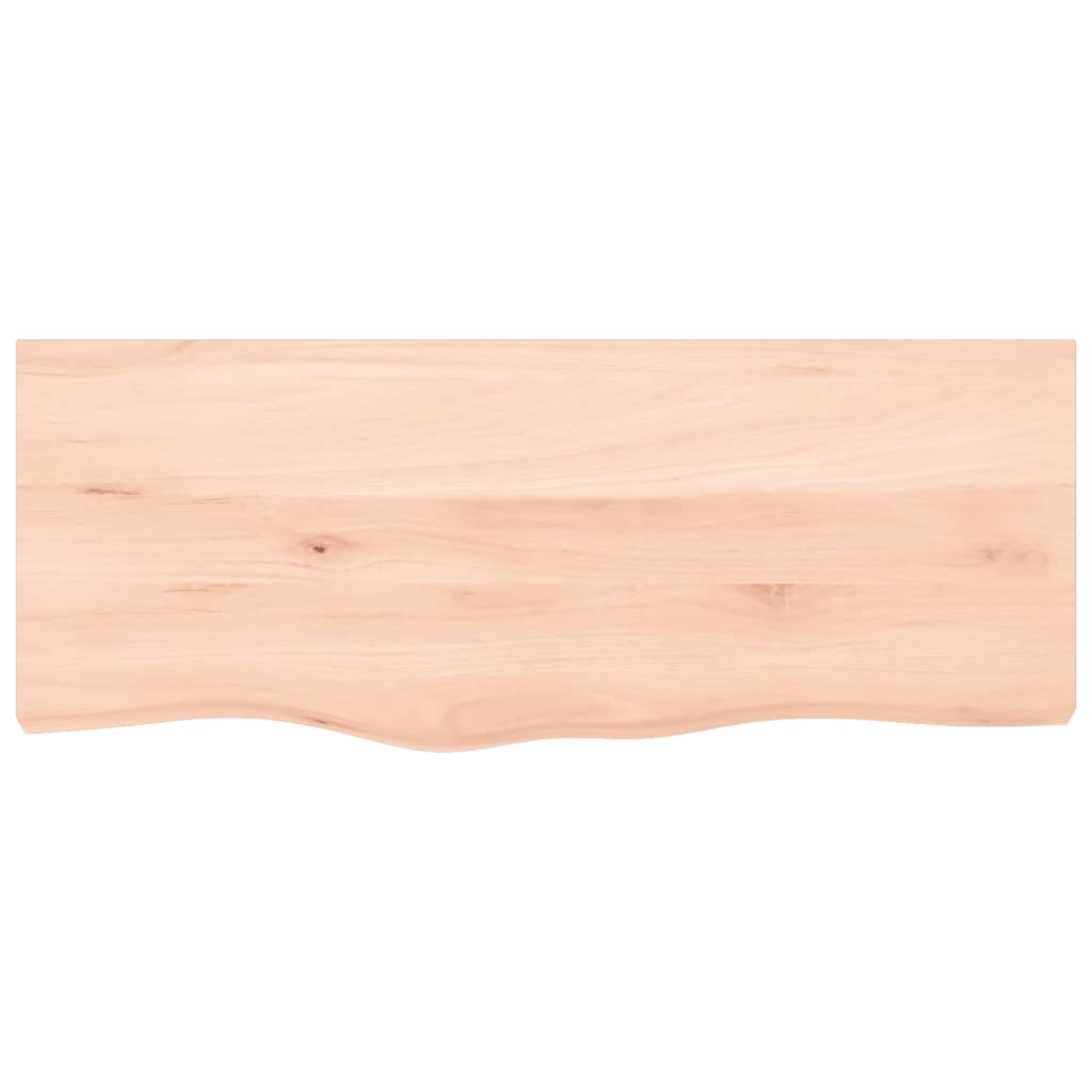 Tafelblad 100x40x6 cm onbehandeld massief eikenhout