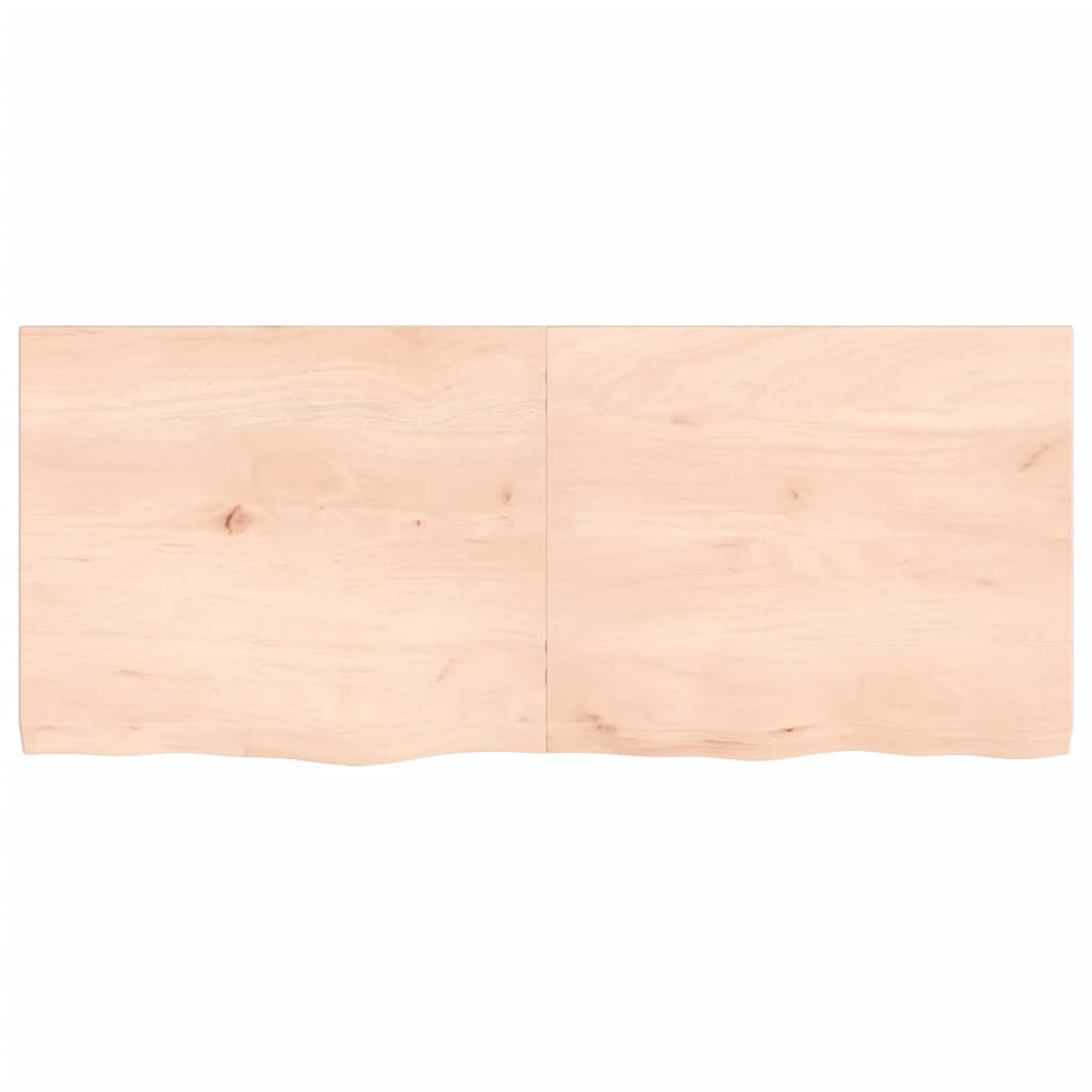 Tafelblad 120x50x4 cm onbehandeld massief eikenhout