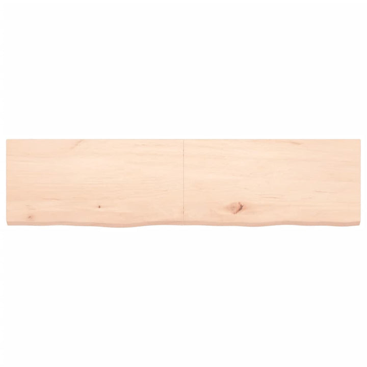 Tafelblad 160x40x4 cm onbehandeld massief eikenhout