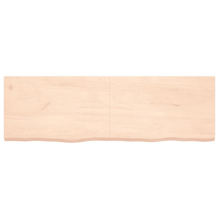Tafelblad 160x50x4 cm onbehandeld massief eikenhout