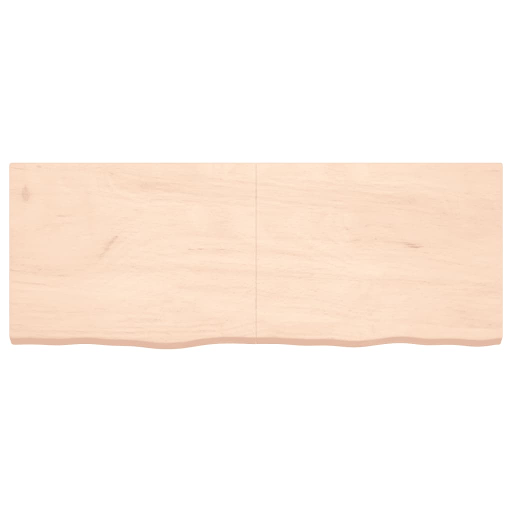 Tafelblad 160x60x6 cm onbehandeld massief eikenhout