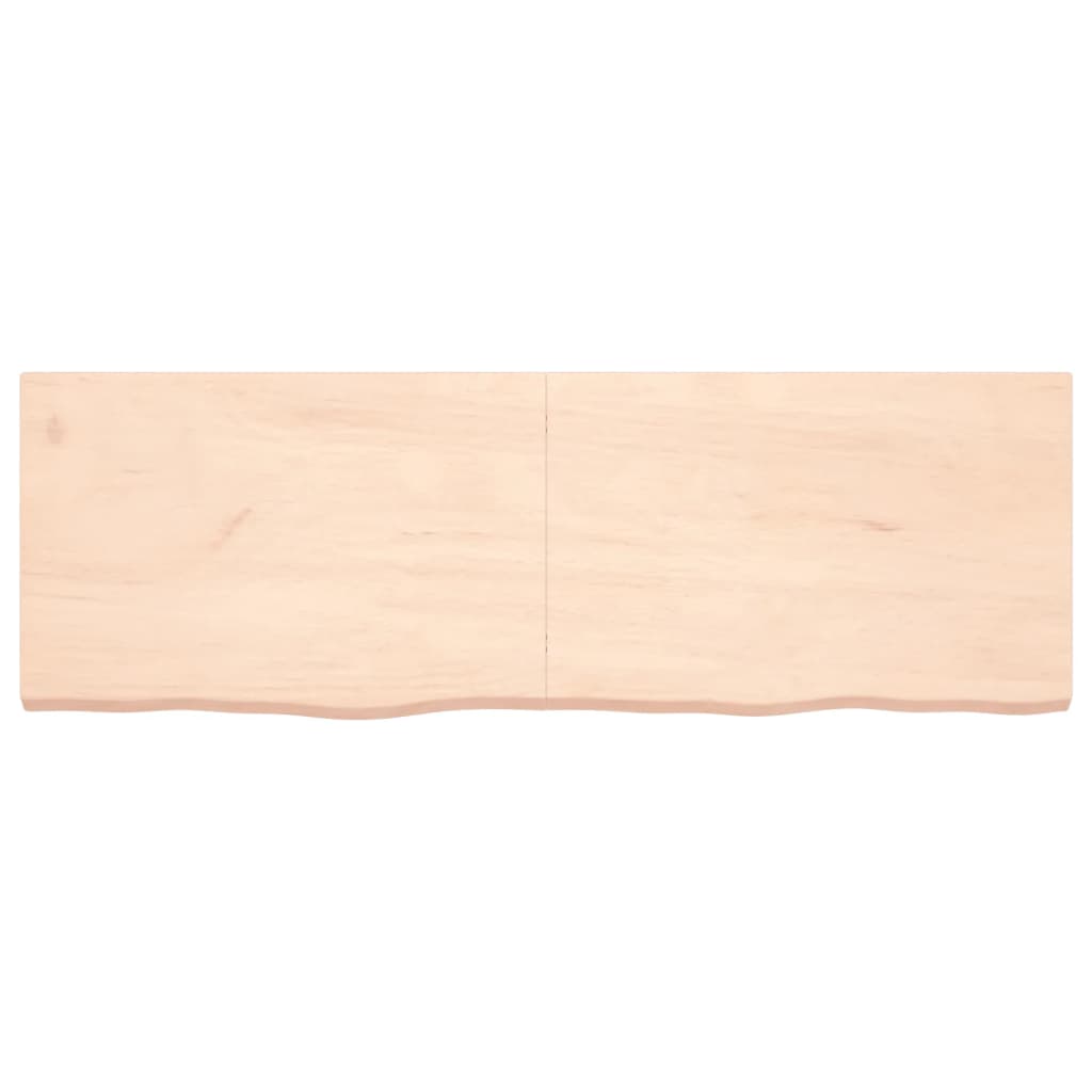 Tafelblad 180x60x6 cm onbehandeld massief eikenhout