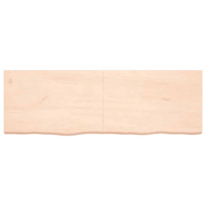 Tafelblad 180x60x6 cm onbehandeld massief eikenhout