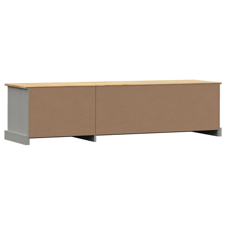 Tv-meubel VIGO 156x40x40 cm massief grenenhout grijs