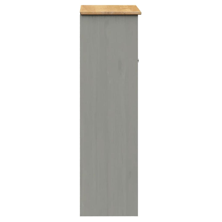 Opzetkast VIGO 78x30x100 cm massief grenenhout grijs