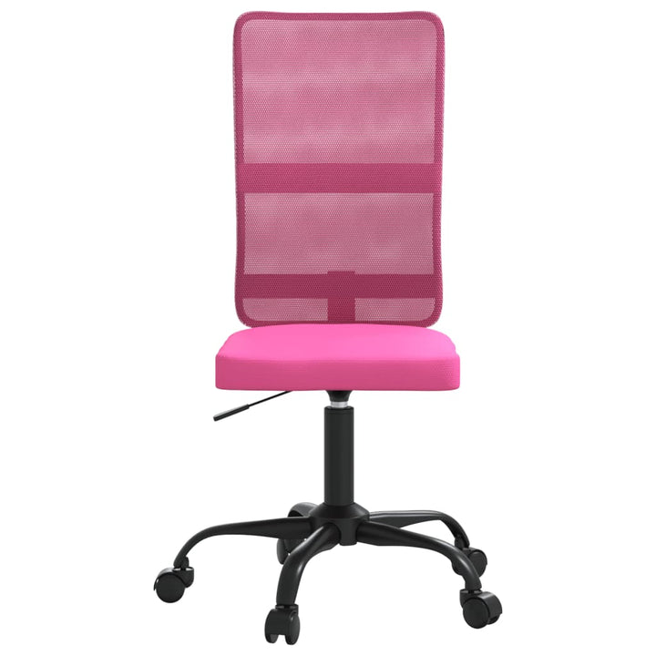 Kantoorstoel verstelbare hoogte mesh stof roze