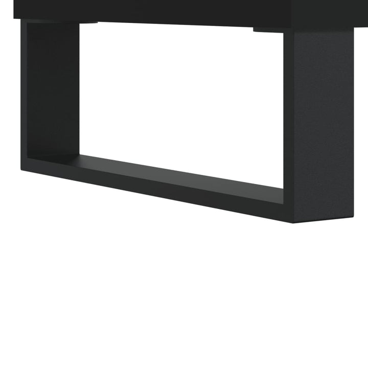 Dressoir 69,5x34x90 cm bewerkt hout zwart