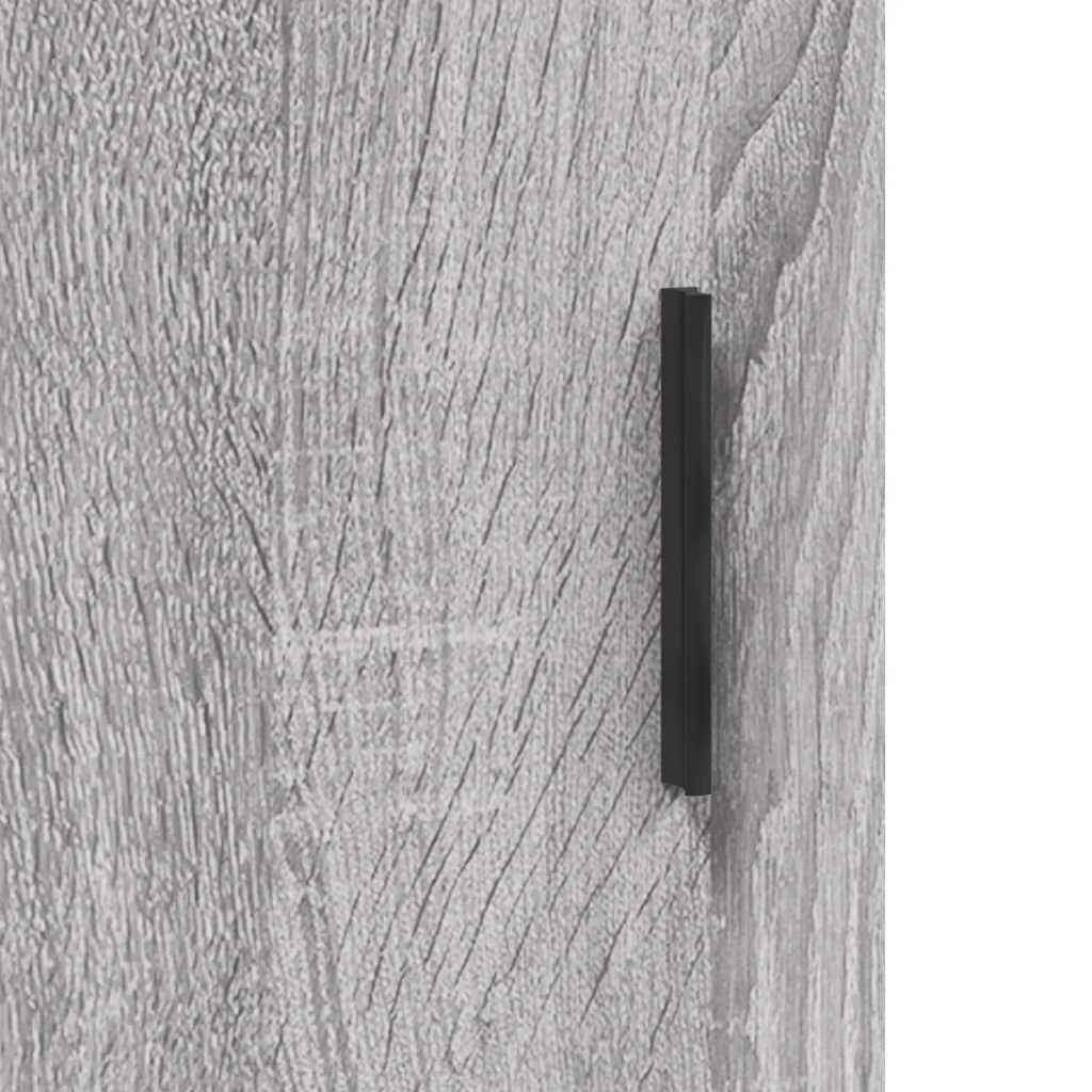 Dressoir 69,5x34x90 cm bewerkt hout grijs sonoma eikenkleurig