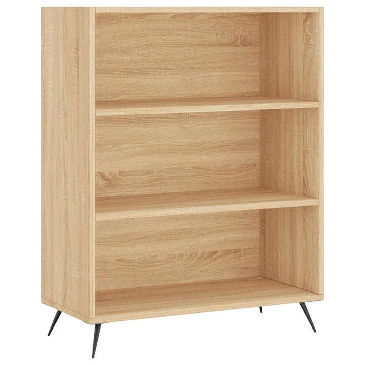 Boekenkast 69,5x32,5x90 cm bewerkt hout sonoma eikenkleurig