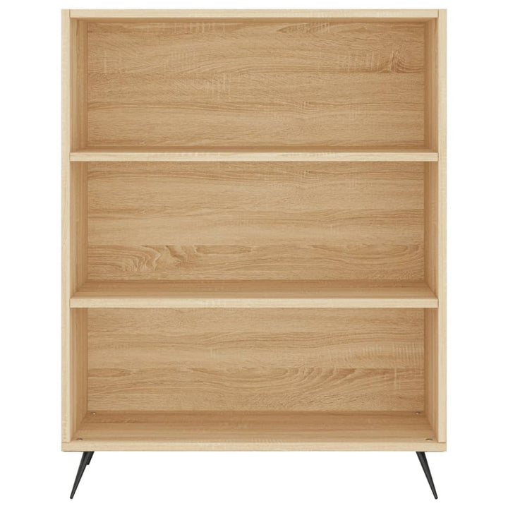 Boekenkast 69,5x32,5x90 cm bewerkt hout sonoma eikenkleurig