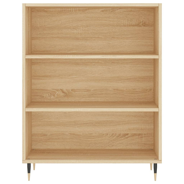 Boekenkast 69,5x32,5x90 cm bewerkt hout sonoma eikenkleurig