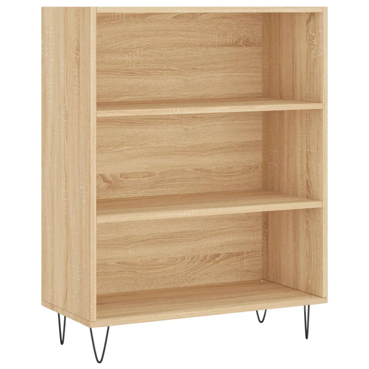 Boekenkast 69,5x32,5x90 cm bewerkt hout sonoma eikenkleurig