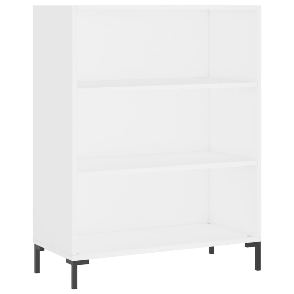 Boekenkast 69,5x32,5x90 cm bewerkt hout wit