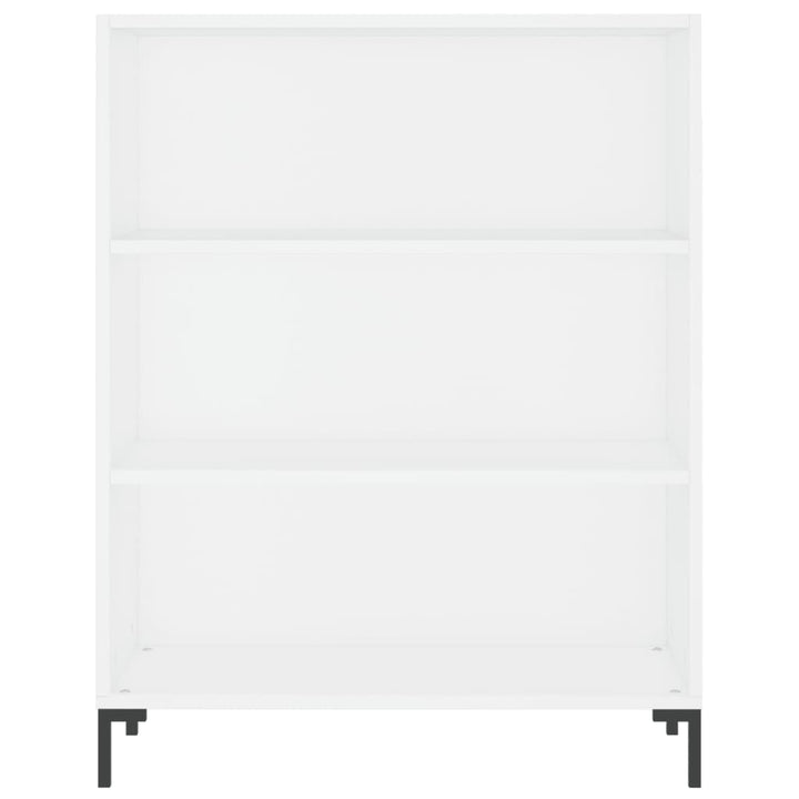 Boekenkast 69,5x32,5x90 cm bewerkt hout wit