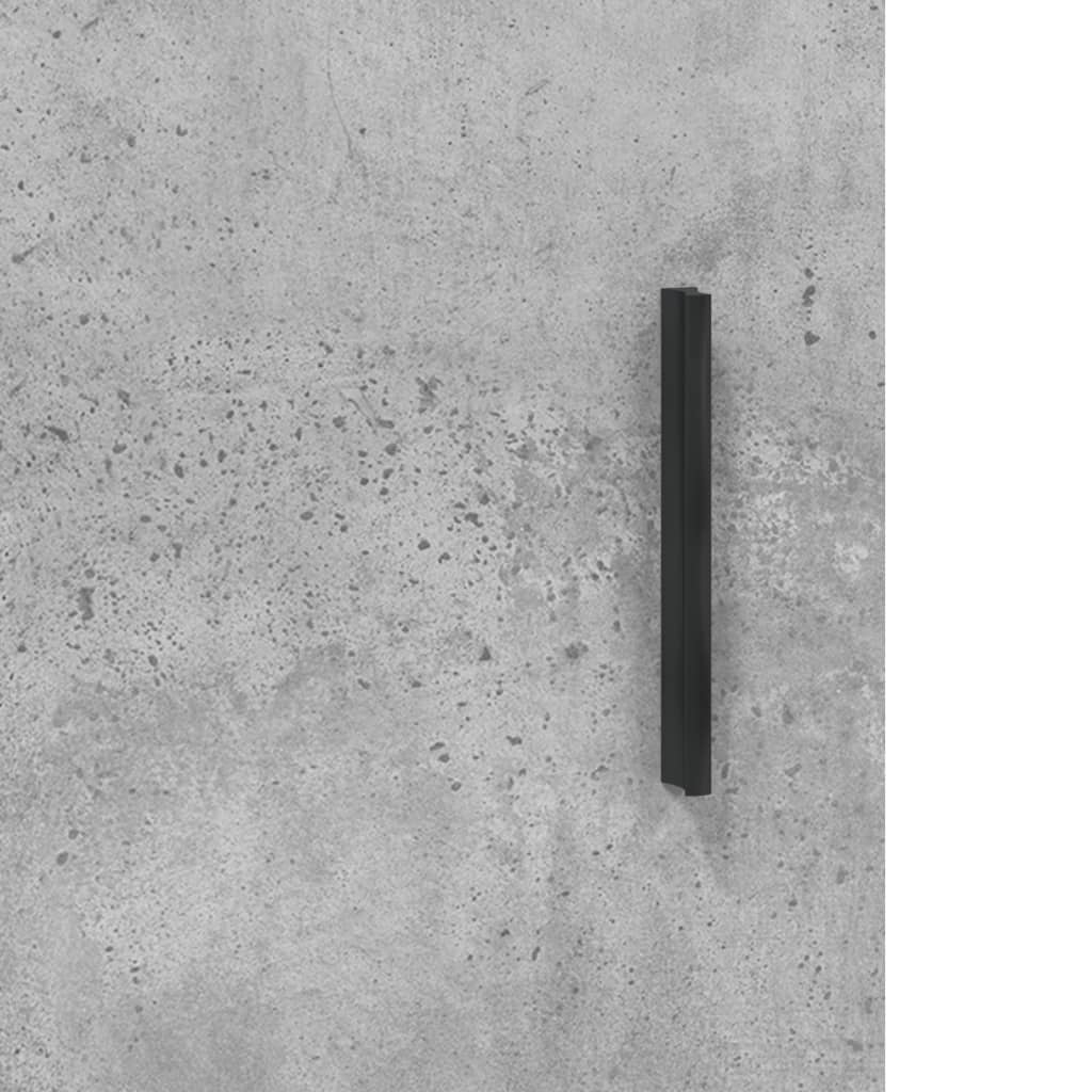 Dressoir 34,5x34x90 cm bewerkt hout betongrijs
