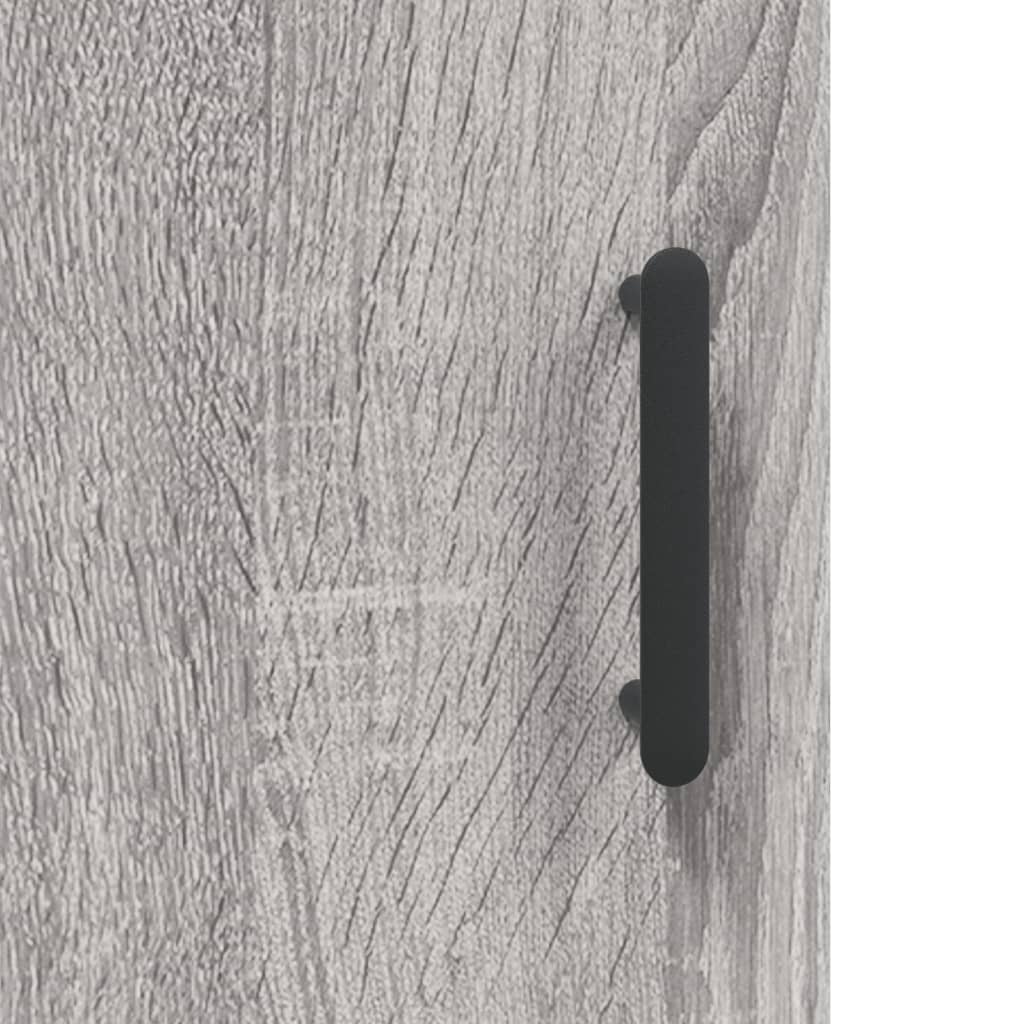 Dressoir 34,5x34x90 cm bewerkt hout grijs sonoma eikenkleurig
