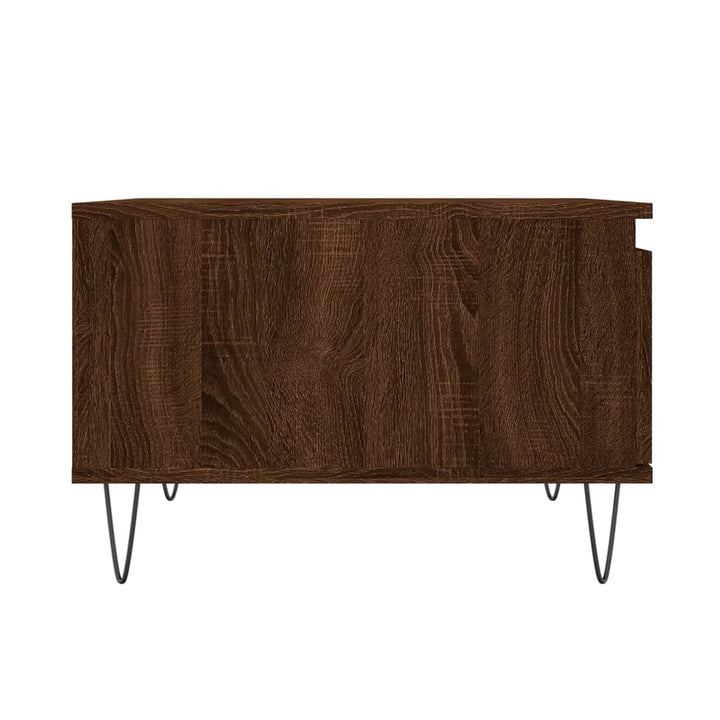 Salontafel 55x55x36,5 cm bewerkt hout bruin eikenkleur