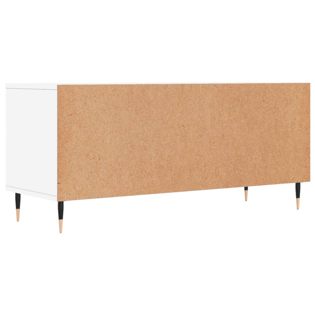 Tv-meubel 100x34,5x44,5 cm bewerkt hout wit