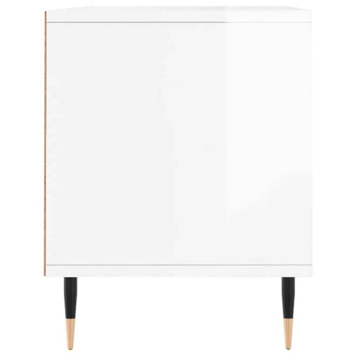 Tv-meubel 100x34,5x44,5 cm bewerkt hout hoogglans wit