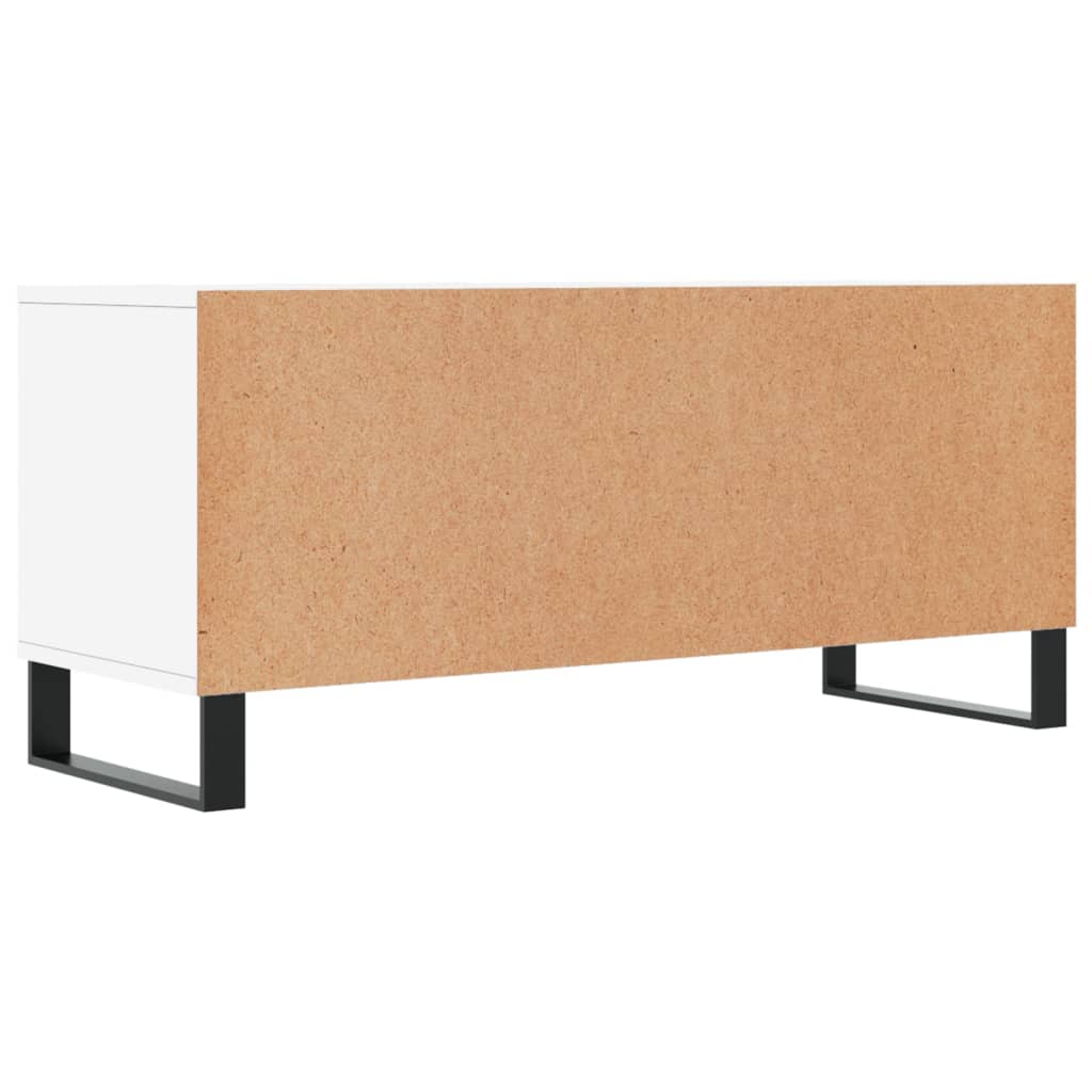 Tv-meubel 100x34,5x44,5 cm bewerkt hout wit