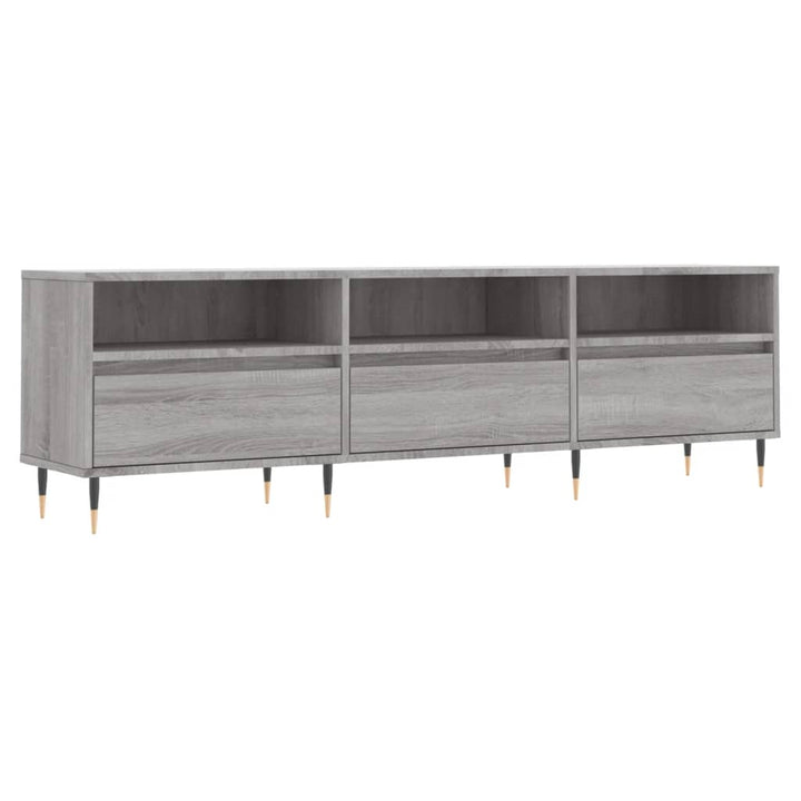 Tv-meubel 150x30x44,5 cm bewerkt hout grijs sonoma eikenkleurig