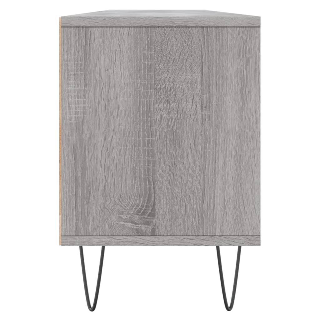 Tv-meubel 150x30x44,5 cm bewerkt hout grijs sonoma eikenkleurig