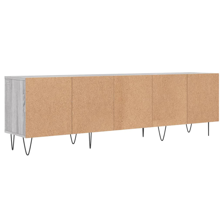 Tv-meubel 150x30x44,5 cm bewerkt hout grijs sonoma eikenkleurig