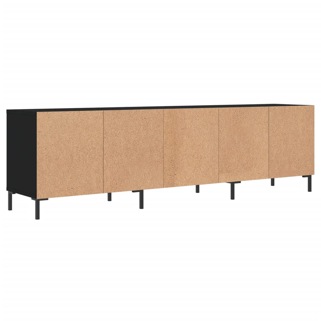 Tv-meubel 150x30x44,5 cm bewerkt hout zwart