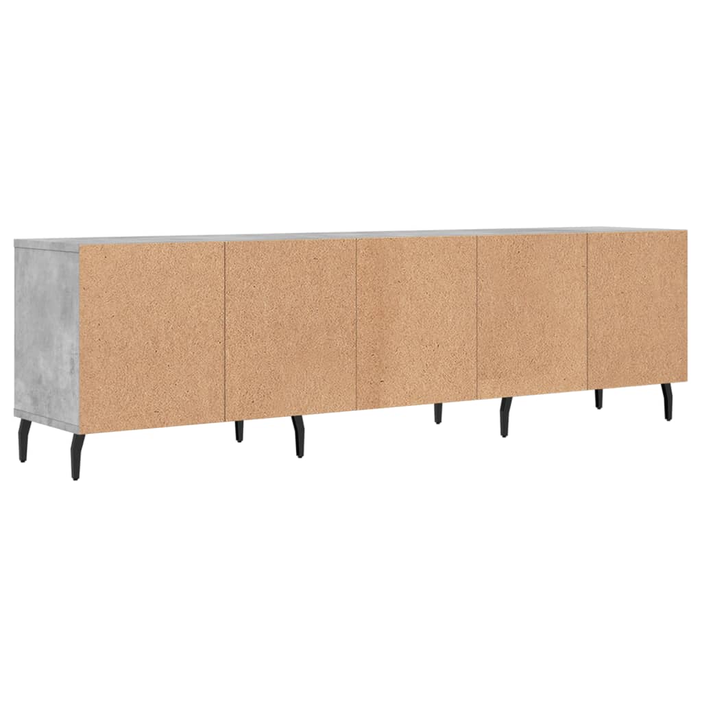 Tv-meubel 150x30x44,5 cm bewerkt hout betongrijs