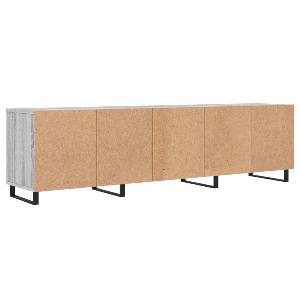 Tv-meubel 150x30x44,5 cm bewerkt hout grijs sonoma eikenkleurig