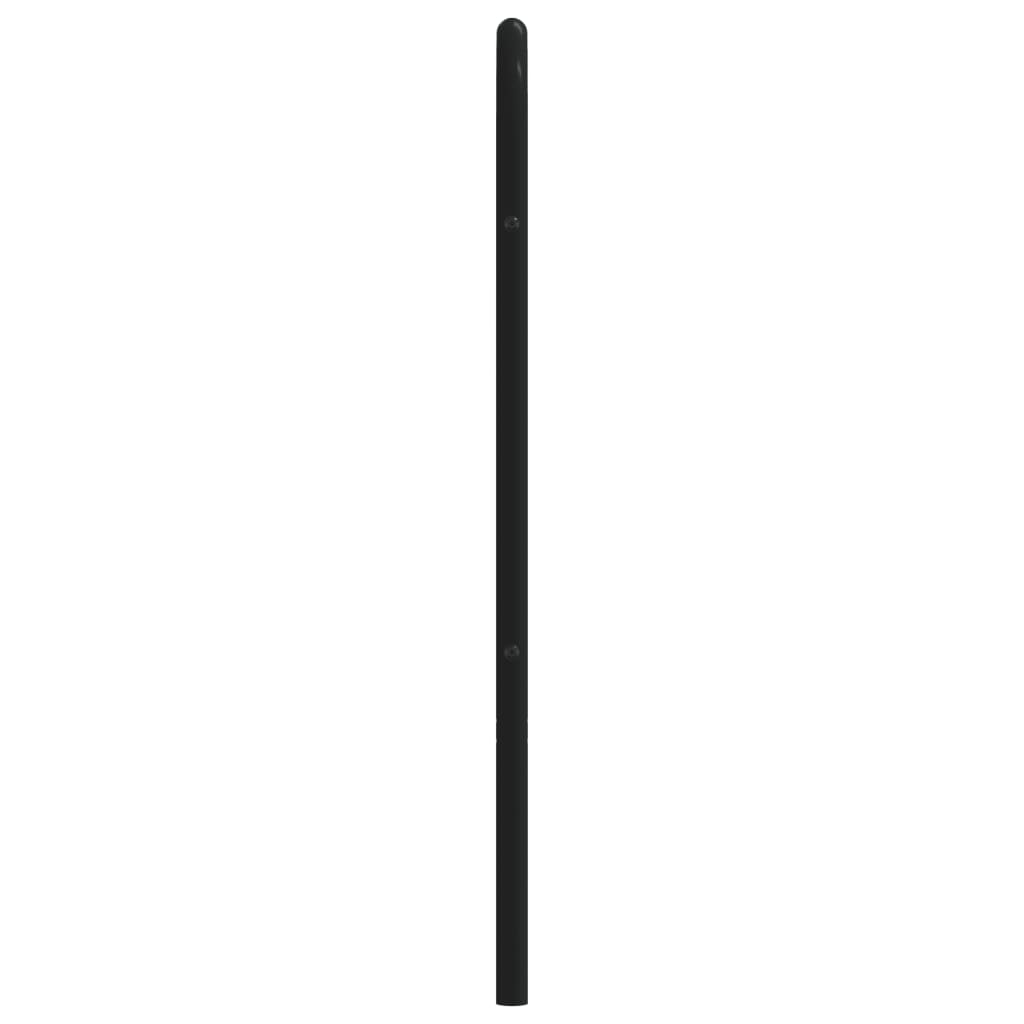 Hoofdbord metaal zwart 80 cm