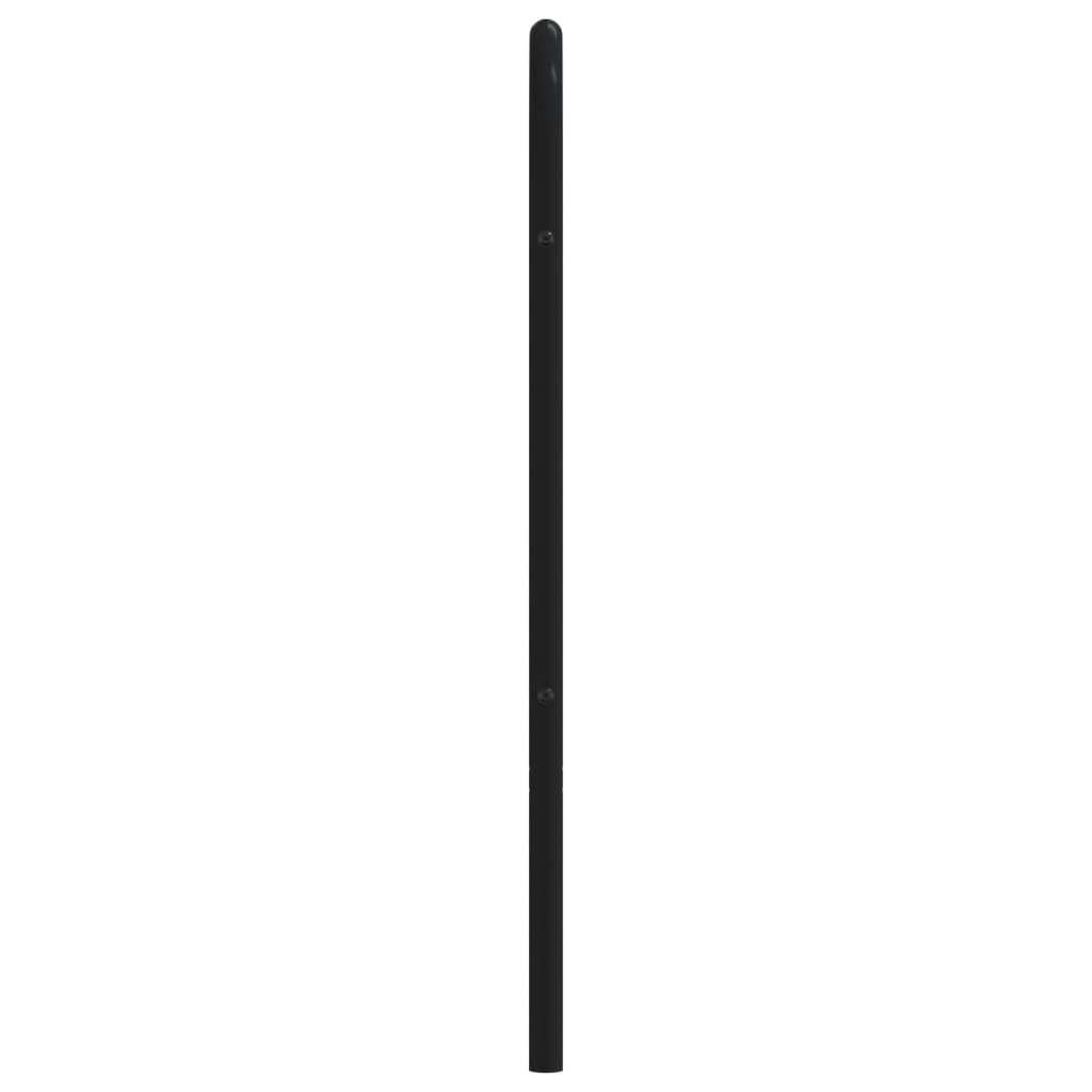 Hoofdbord metaal zwart 160 cm