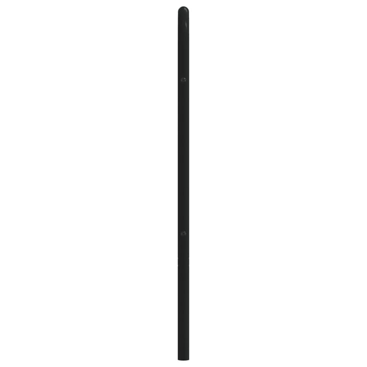 Hoofdbord metaal zwart 180 cm