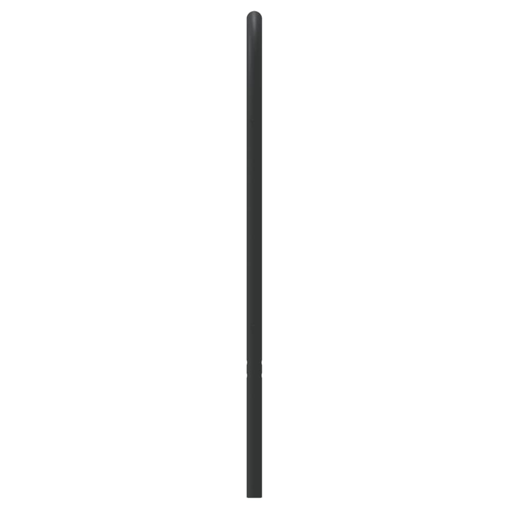 Hoofdbord metaal zwart 80 cm